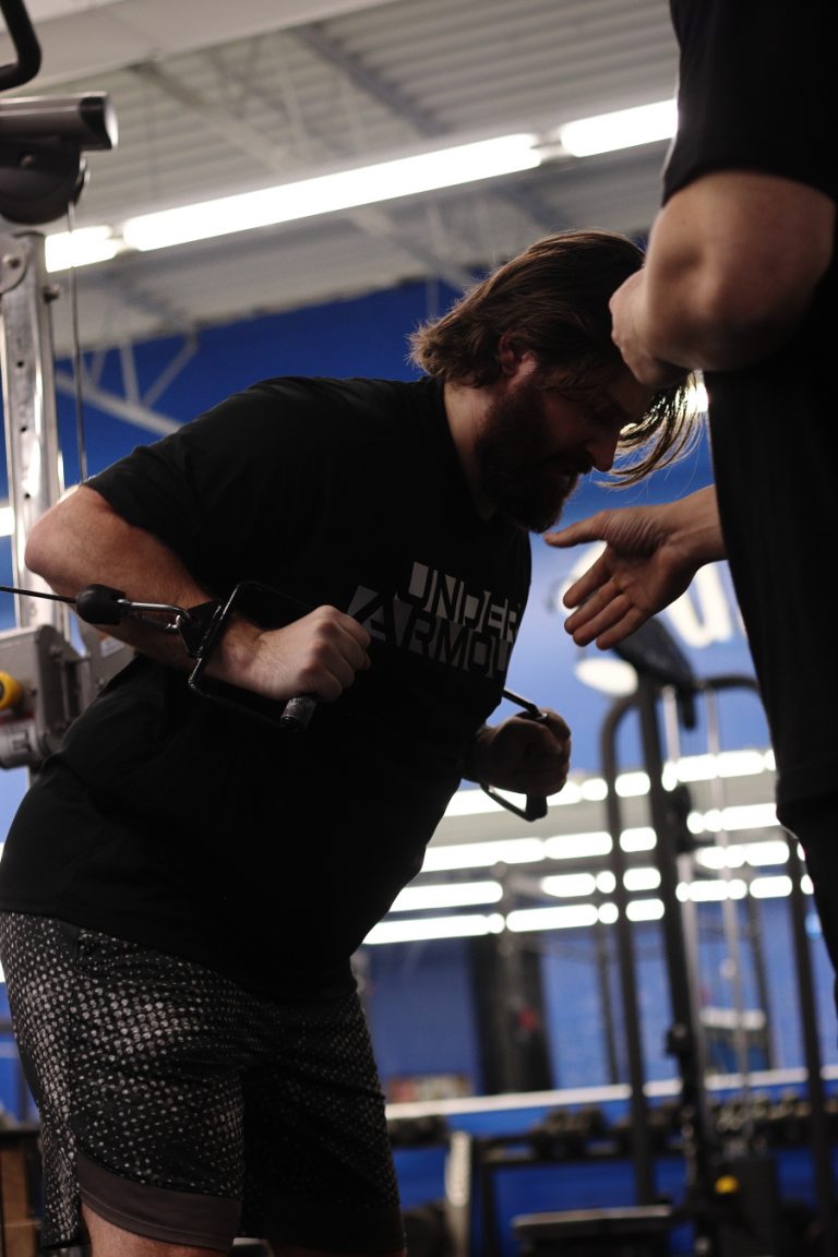 Hyrox athlete rowing