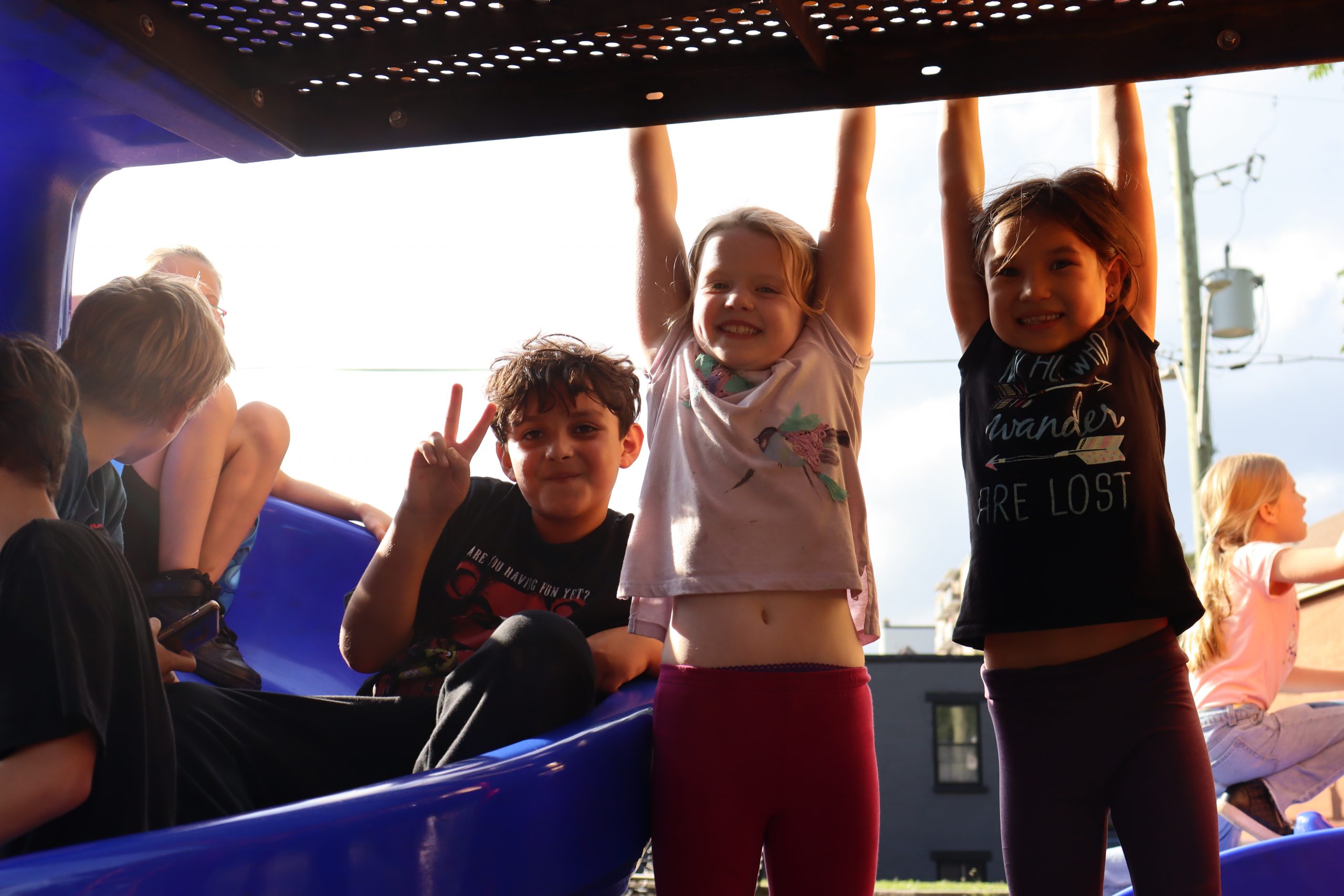 Participants of the Free Play for Kids program learning the importance of play.