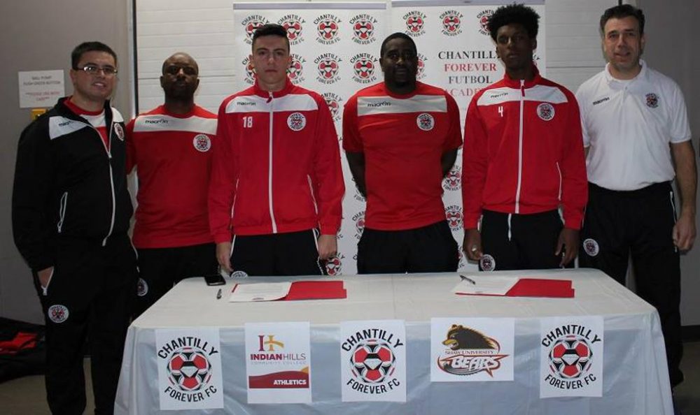 Canadian soccer player scholarship signing